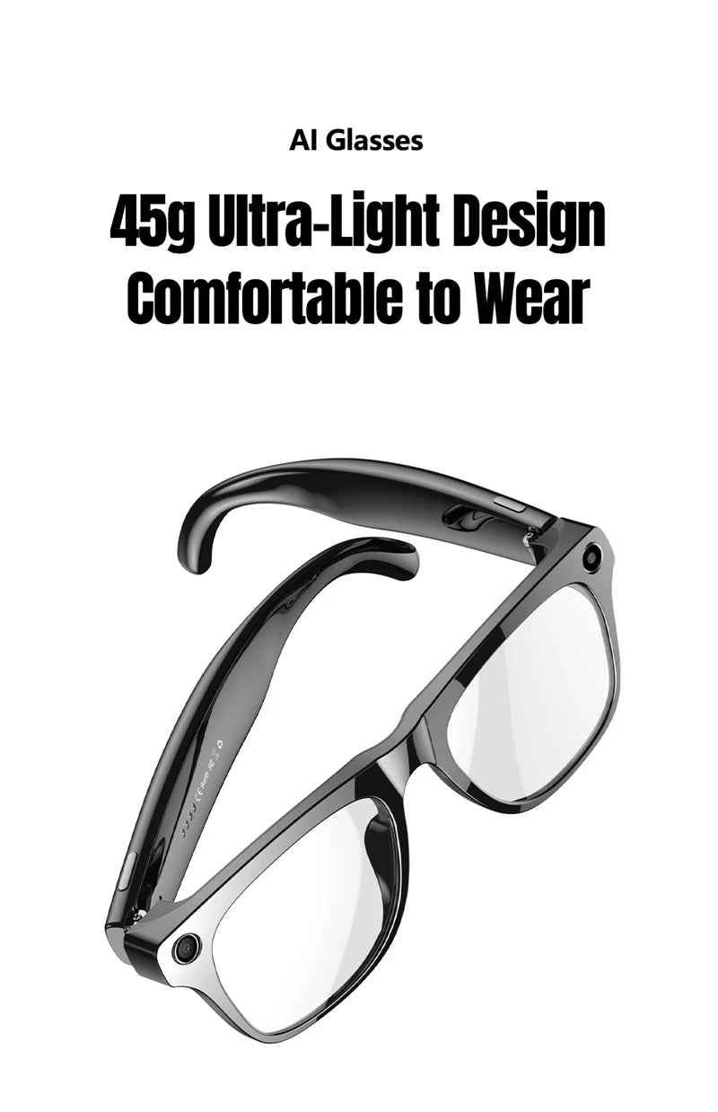 VIVO 6K HD AI Smart Glasses Photochromic Multifunction Bluetooth Calling Voice Assistant Music Player Translate Camera 2026 HOT
