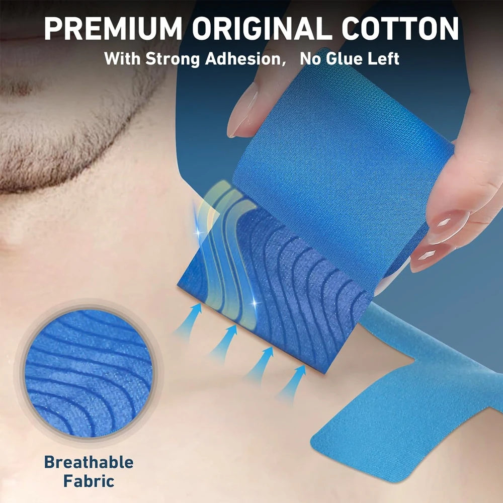 5/10PCS Kinesiology Tape for Shoulder Pain Relief Pre Cut Sports Breathable Enhance Elastic Kinesiology Athletic Tape