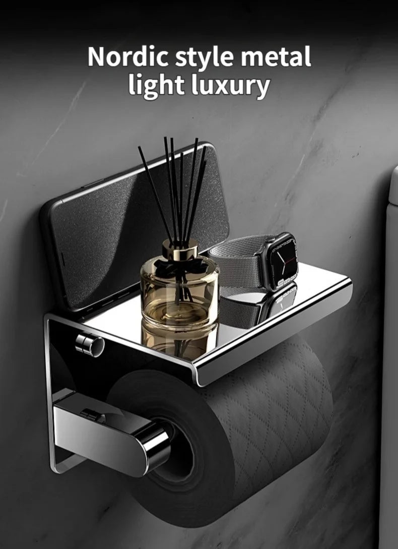 304 Stainless Steel Bathroom Toilet Paper Holder Waterproof Roll Paper Box Tissue Box Holder Bathroom Hardware Accessories