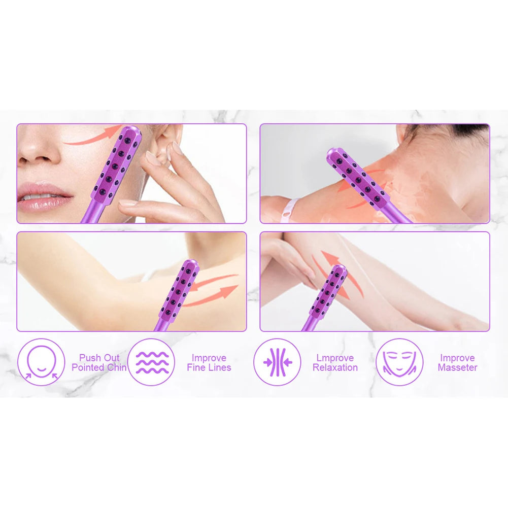 Germanium Stone Beauty Sculptor Roller Facial Massage Tool Radiance Roller for Up Lifting and Skin Care