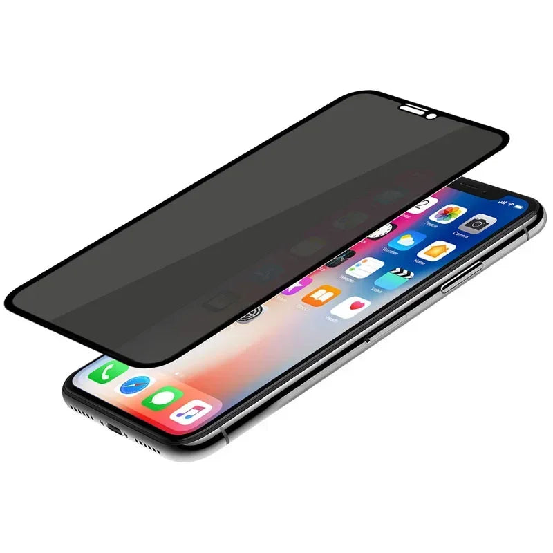 Anti Spy Tempered Glass For iPhone 16 15 14 13 12 Mini 11 Pro XS Max XR X 8 7 Plus SE 2020 Screen Protector Privacy Glass