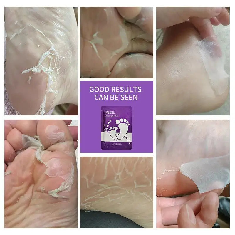 Exfoliating Foot Mask Lavender oil Moisturizing Remove Dead Skin Calluses Heel Crack Repair Foot Mask winter Foot Skin Care