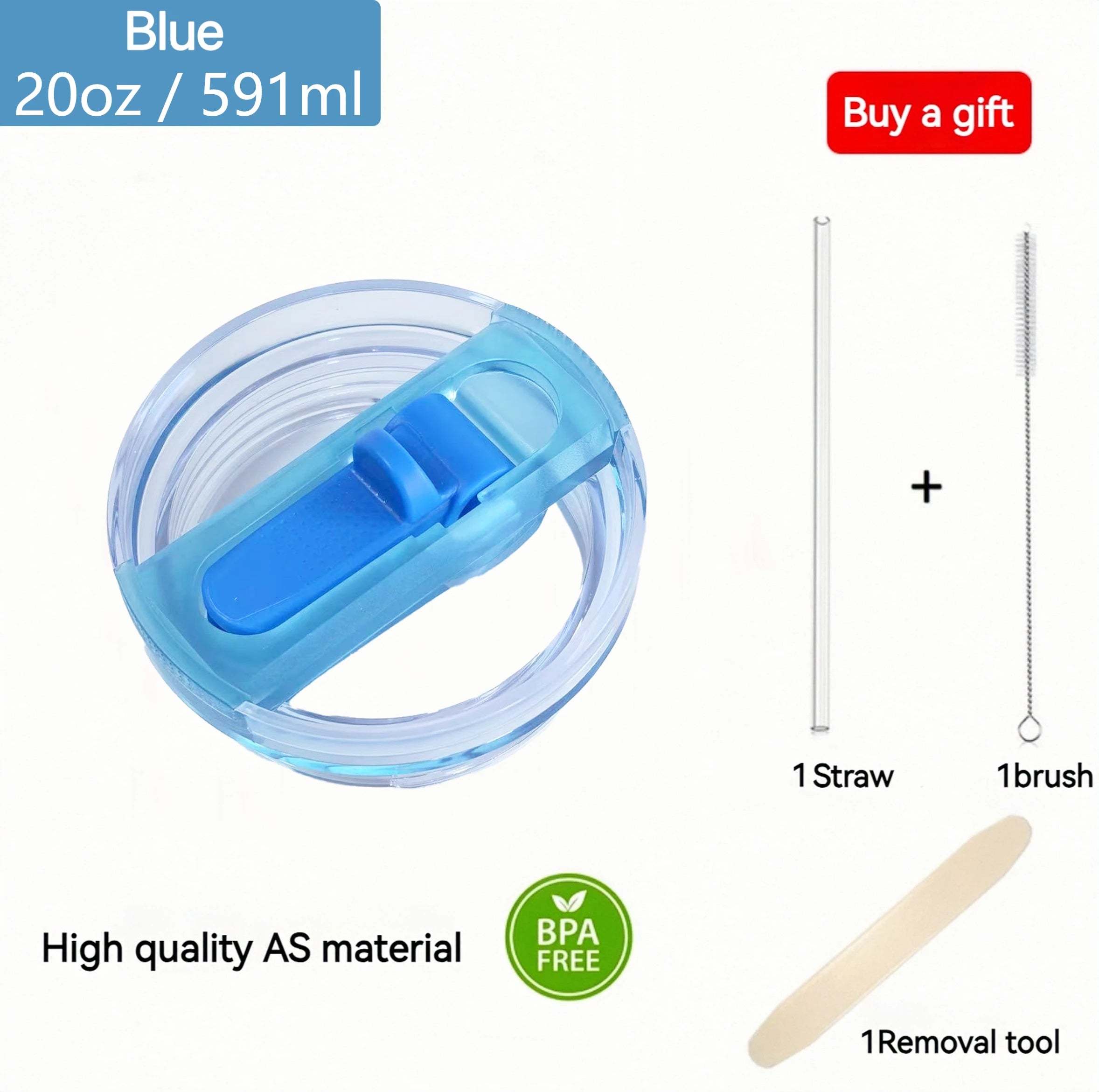Compatible with Stanley 20oz 30oz: Premium Flip Straw Cup Cover, Leakproof BPA-Free Travel Mug Lid Gift Ready (Not Original) - You Offer