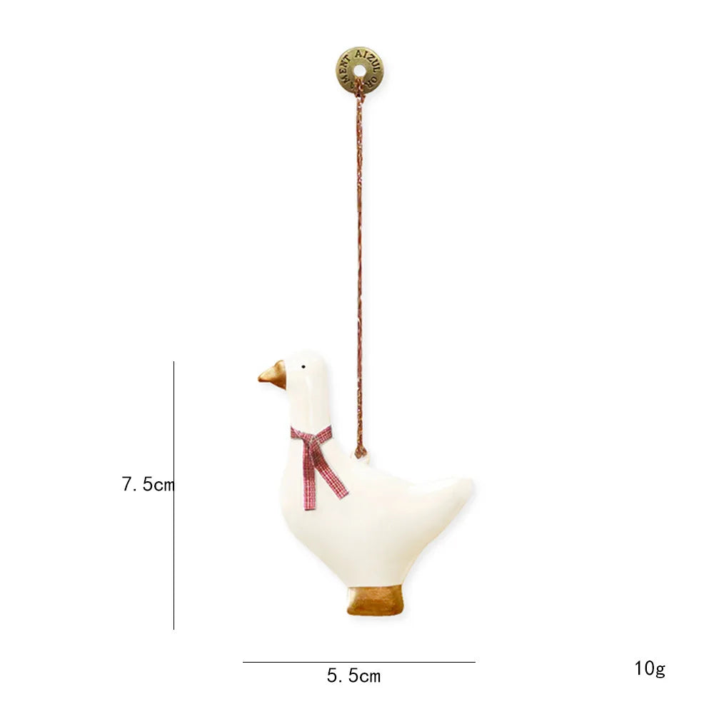 Nordic Christmas Hanging Decoration Cartoon Soldiers Angel DIY Drop Ornaments Double-sides Iron Art Xmas Tree Ornament