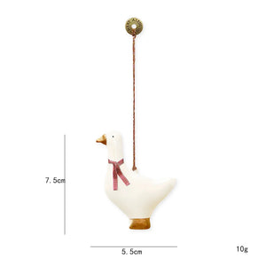 Nordic Christmas Hanging Decoration Cartoon Soldiers Angel DIY Drop Ornaments Double-sides Iron Art Xmas Tree Ornament