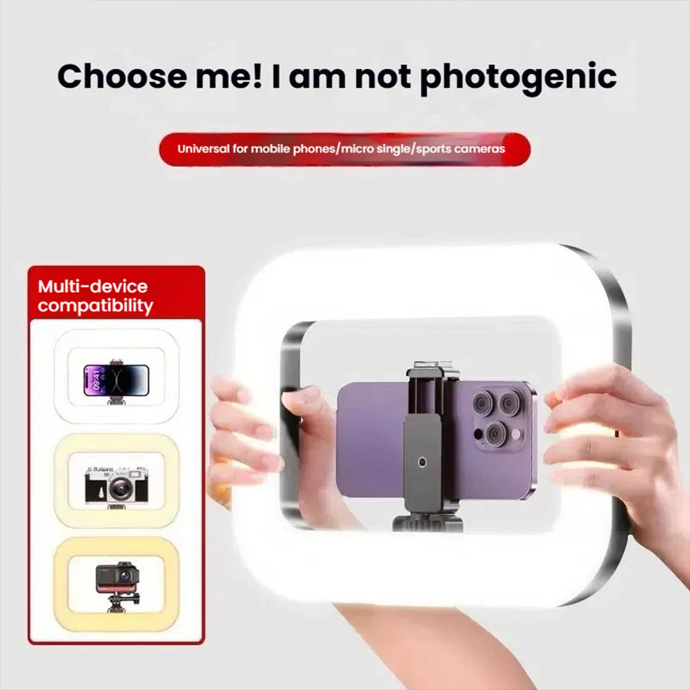 Live Fill Light Rechargeable 4000mAh Adjustable Brightness LED Lights Phone Camera Selifie Light Photo Graphy Portable LED Light