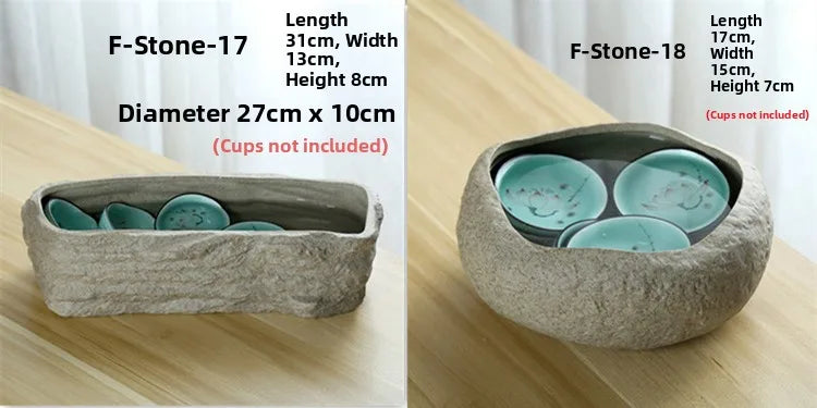 Large Size Cerc Tea Waing Basin Simulated Home Living Room Tea Cup Basin Tea House Coarse Cercs Tea Ceremony Accor...