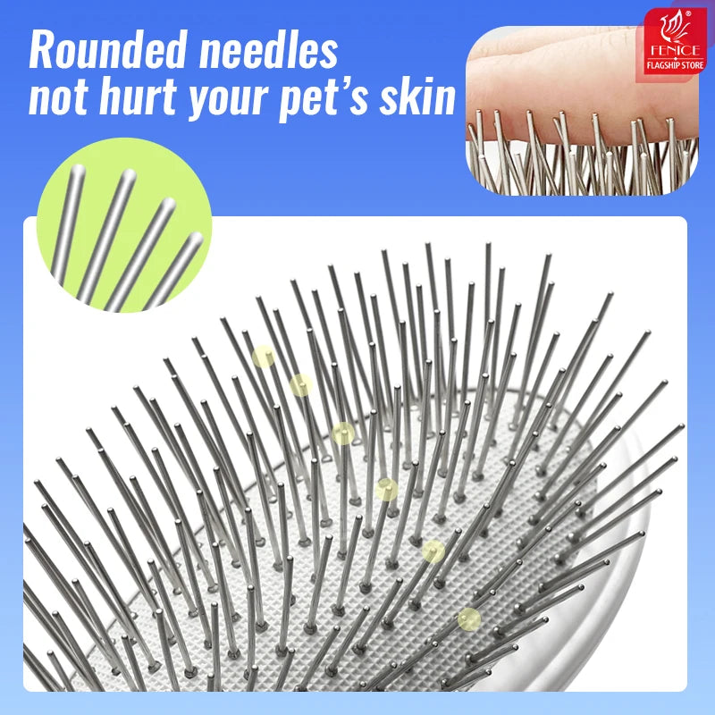 Fenice professional pet grooming comb long-haired cat and dog comb Shih Tzu Yorkshire terrier dog trimming fluffy needle comb