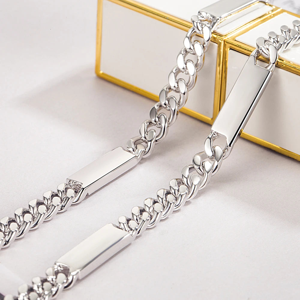 New Designer Jewelry Italy Elegant 925 Silver Cuban Chain Necklace True Symbol of Luxury For Woman&Man Hip Hop Jewelry Accessory - You Offer