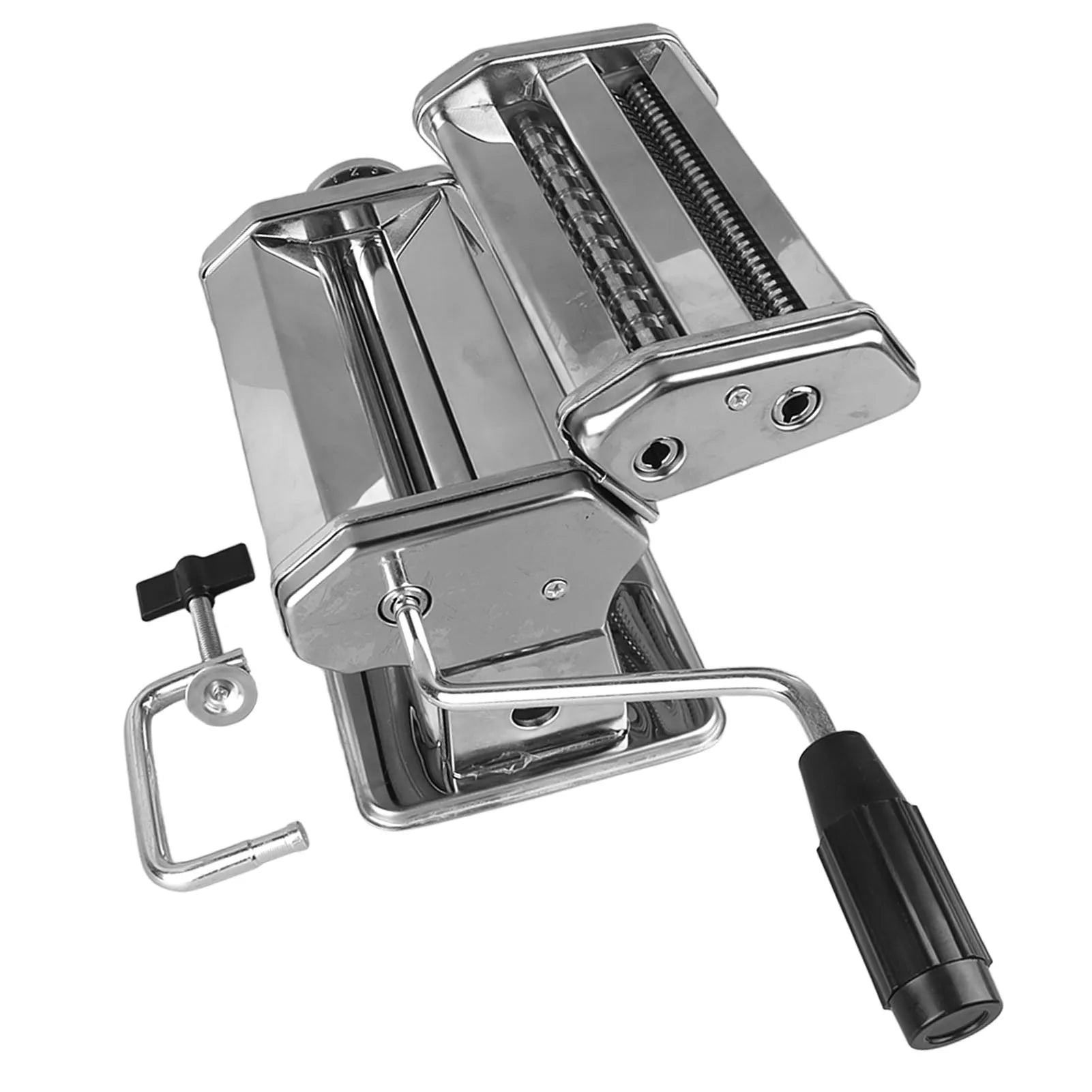 Hand Crank Noodle Machine Stainless Steel Dough Roller Pasta Maker 7 Thickness Settings 0.5β2.5mm Kitchen Accessories
