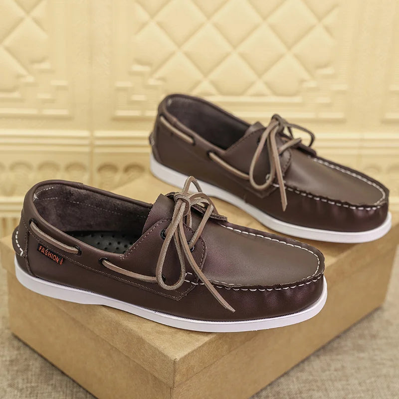 Men Loafer Shoes High Quality Handmade Wear-Resistant Genuine Leather Casual Shoes Business Luxury Dress Designer Shoes Driving