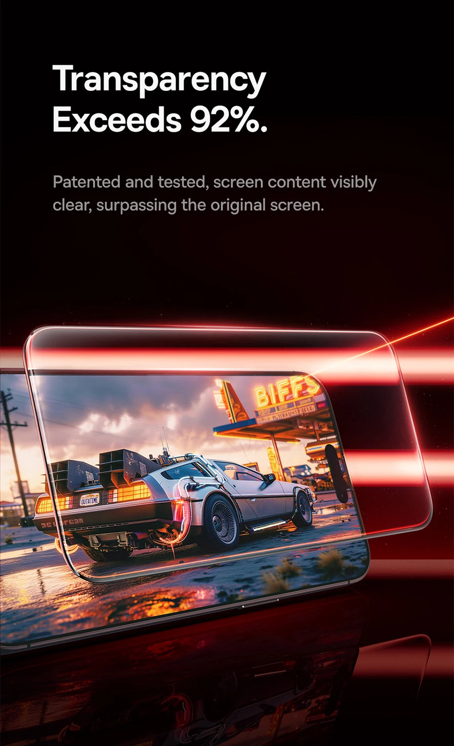 Baseus 3D Curved Tempered Glass for iPhone 16 15 Pro Max Hot Bending Full Coverage Shatterproof Clear Corning Screen Protector
