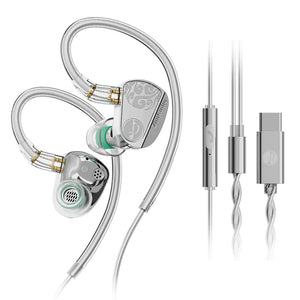Zhulinniao JingHong Z3 2025 In-Ear HiFi Earphones Dual Dynamic Drivers High-Fidelity Metal Music Monitor Customizable