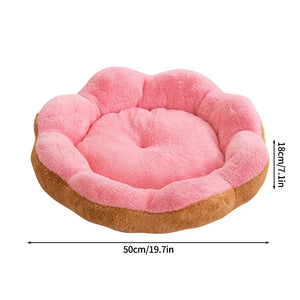 Winter Universal Dog Bed Mat Cute Flower-Shaped Nest Bed for Large Dog Cat Pet Plush Warm House  Pet Dog Accessories