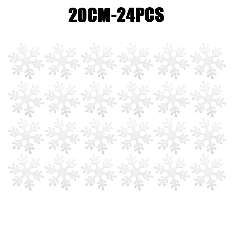 Christmas Decoration Foam Snowflake Christmas Tree Hanging Garland Hanging Decoration Gift 2024 New Christmas Supplies