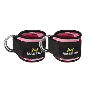 LOOGDEEL TPE Resistance Bands Ankle Straps Fitness D-Ring Support Ankle Cuffs Yoga Band Gym Guard Leg Strength Safety Extensions