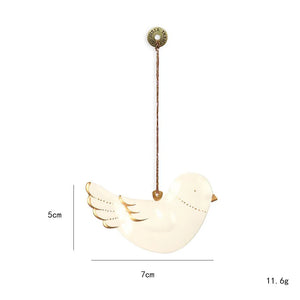 Nordic Christmas Hanging Decoration Cartoon Soldiers Angel DIY Drop Ornaments Double-sides Iron Art Xmas Tree Ornament