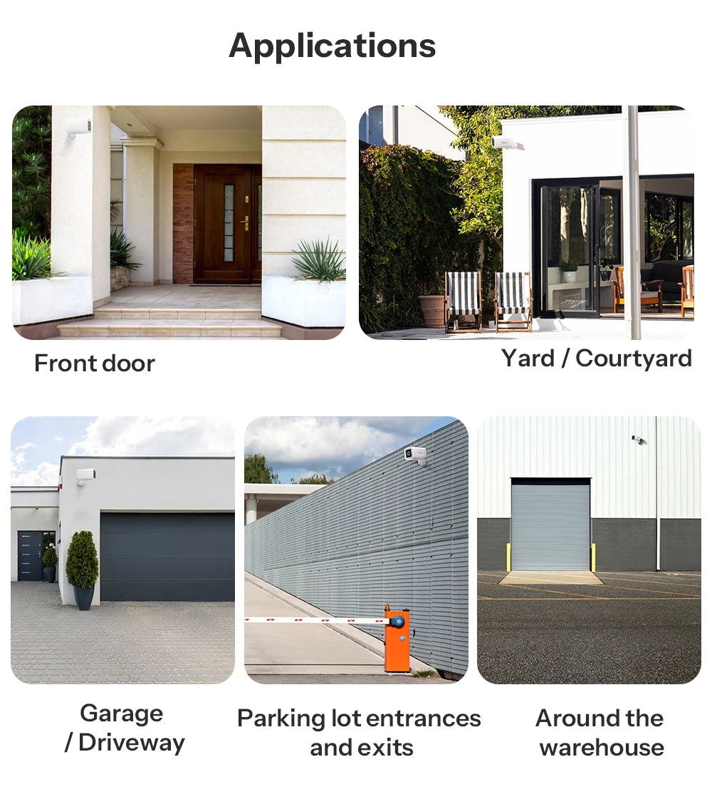 SONOFF CAM-B1P 2K HD Outdoor Smart Security Camera AI Human Detection IP65 Weatherproof Smart Tracking Full-Color Night Vision