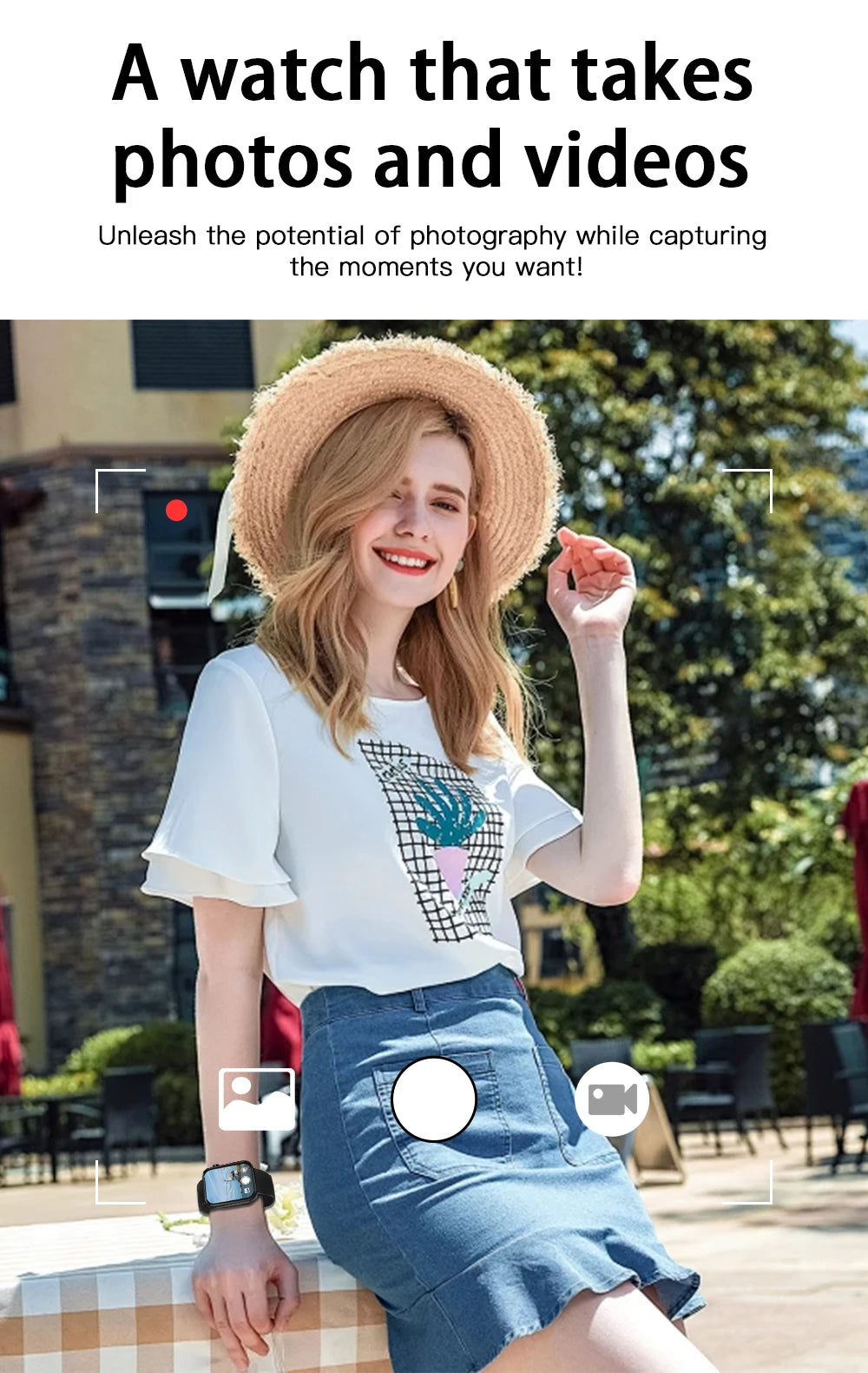 LIGE 2025 New 512MB Camera Smartwatch 1.91" HD Make Answer Call Take Video Sound Recording Music Sports Waterproof Smart Watch