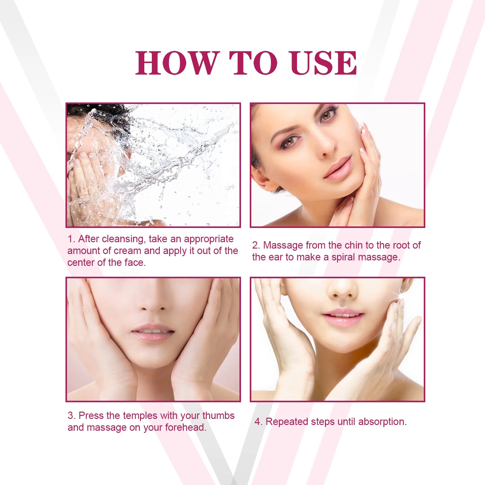 V-Shape Face Slimming Cream Remove Double Chin Firming Lifting Face Line Fat Burning Anti Aging Beauty Massage Care Products