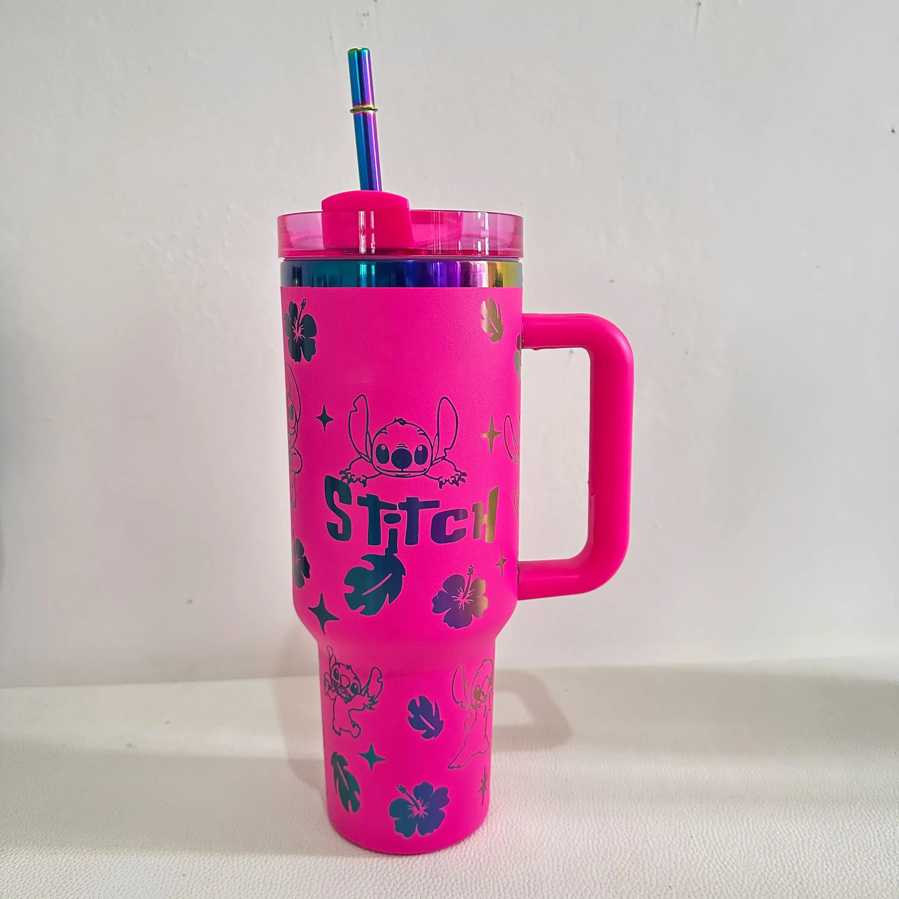 Stitch 40OZ stainless steel insulated cup 304 stainless steel insulated vacuum insulated car cup outdoor sports large capacity - You Offer
