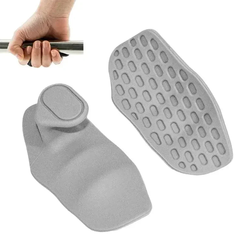 1 Pair Anti-Slip Workout Grips Ergonomic Rubber Hand Protector Gloves for Weight Lifting, Pull-Ups, Home Gym Training & Exercise