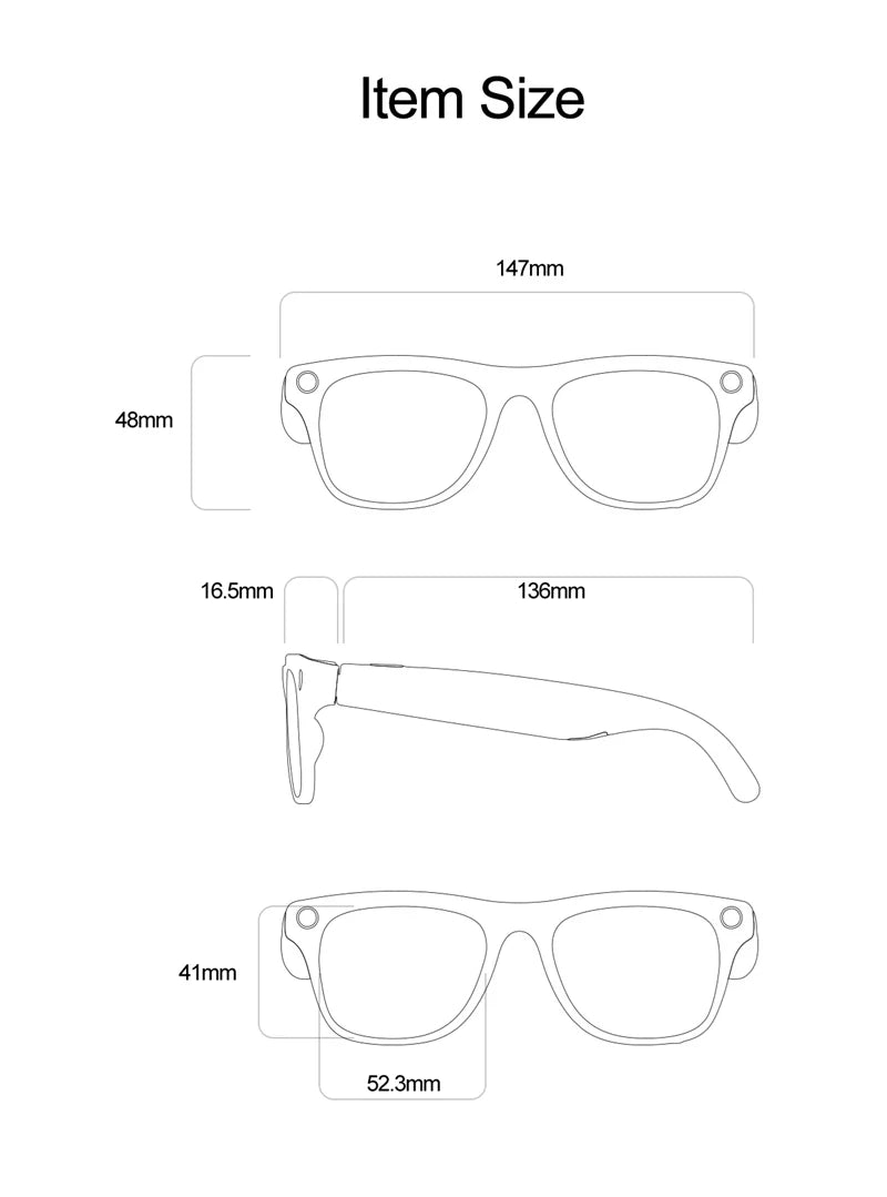 VIVO 6K HD AI Smart Glasses Photochromic Multifunction Bluetooth Calling Voice Assistant Music Player Translate Camera 2026 HOT
