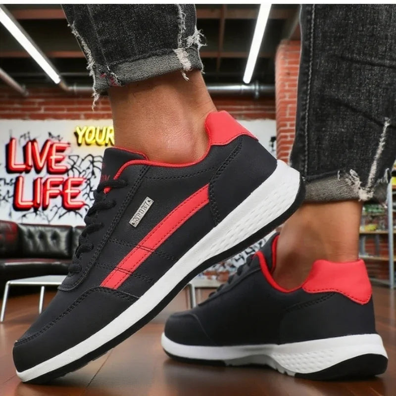 Men Casual Sneakers Outdoor Tennis Lightweight Anti Slip Comfortable Sneakers Tennis Training Plus Size Men's Vulcanized Shoes