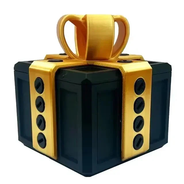 Annoying Gift Box with Screws Large Annoying Gift Boxes Prank Screw Box 3D Printed Figurines & Miniatures Card Container Gift