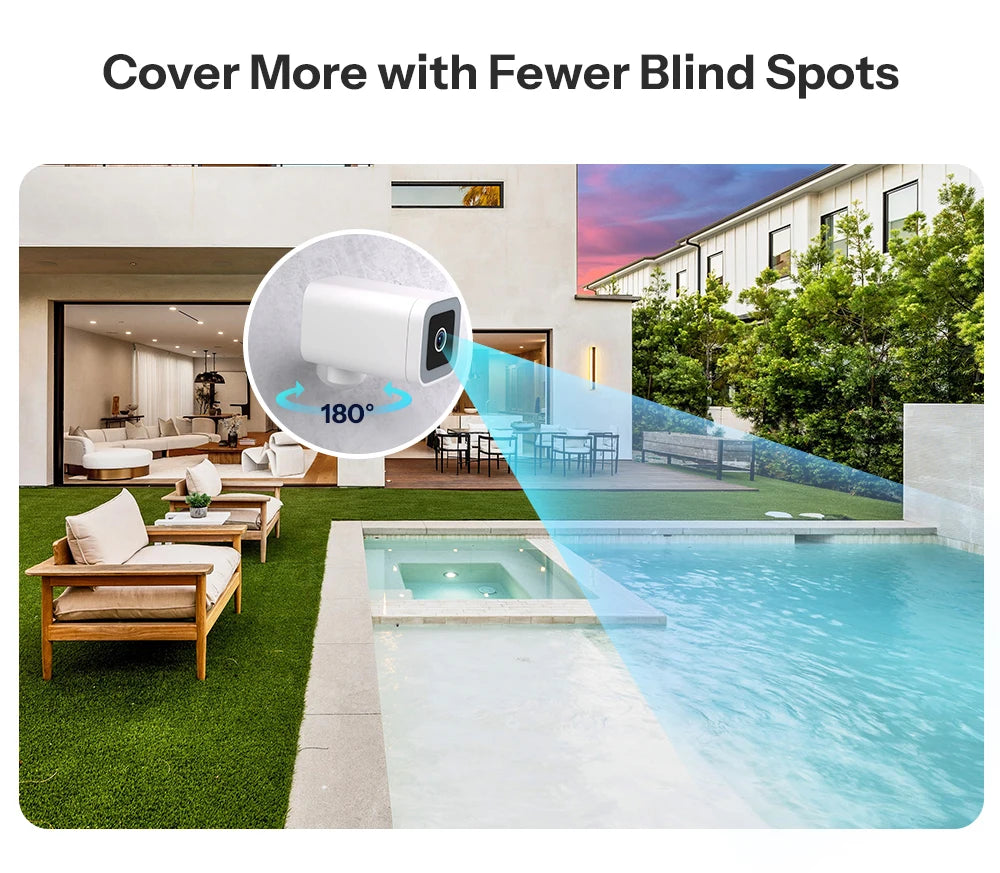 SONOFF CAM-B1P 2K HD Outdoor Smart Security Camera AI Human Detection IP65 Weatherproof Smart Tracking Full-Color Night Vision