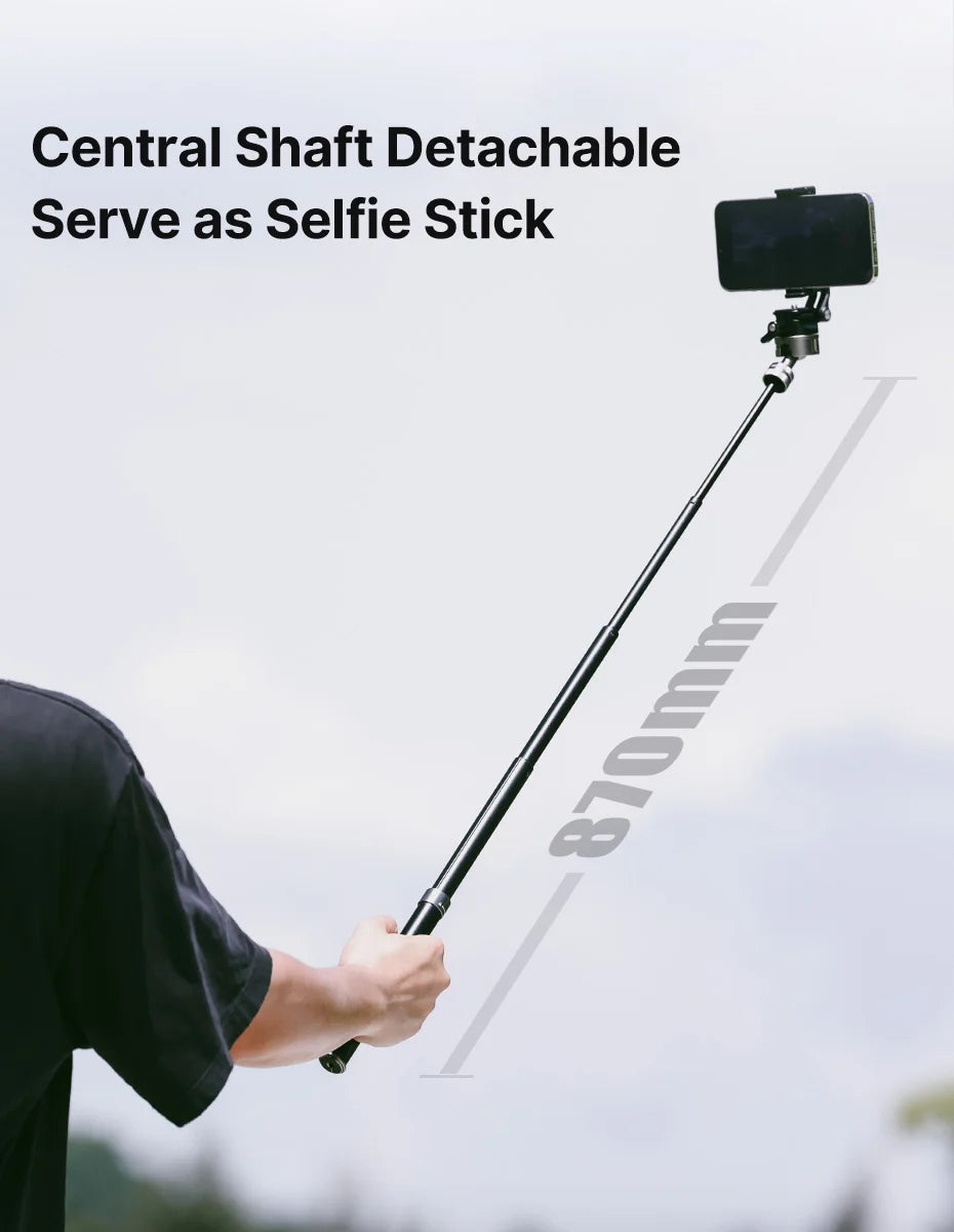 Ulanzi MT-63 26CM Portable Mini Tripod with 360° Panoramic Head Horizontal and Vertical Shooting for Smartphones Cameras