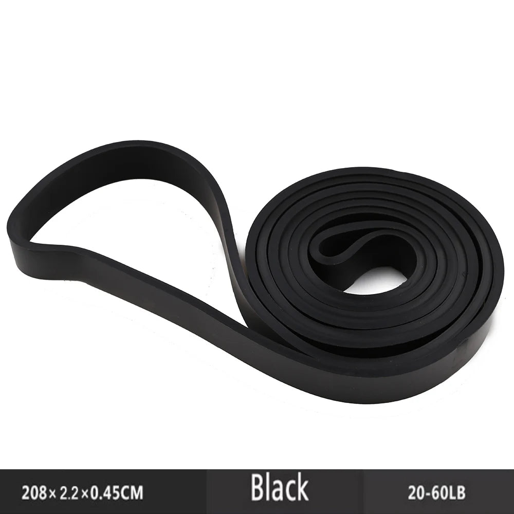Natural Rubber Resistance Bands Fitness Rally Body Building Yoga Pull Up Belt 41" 208cm - You Offer