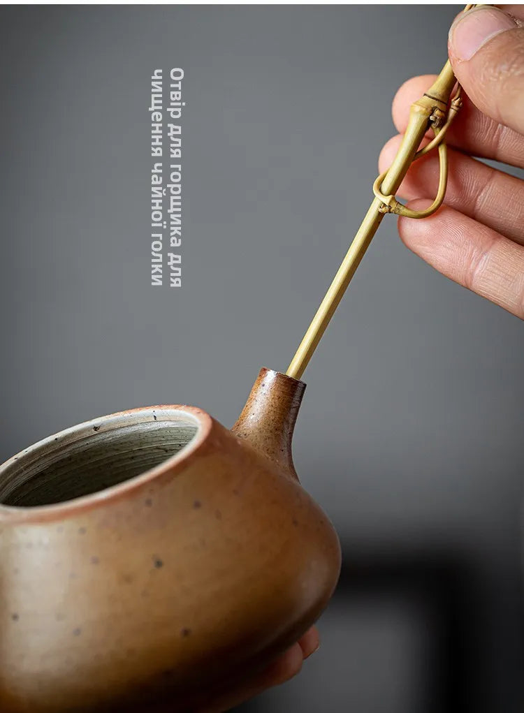 Handmade Bamboo Tea Needle Tea Spoon Tea Cone Accories Chinese Sle Retro Design Tea Ceremony Six Gentlemen Tea Set Acces...