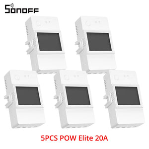 1/5PCS Itead SONOFF POW Elite Smart Wifi Power Switch 16A 20A Wireless Remote Control Switch Monitor Energy Usage via e-WeLink