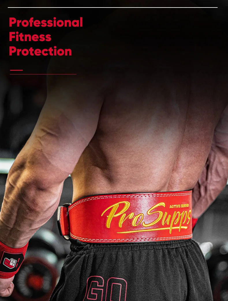 Weight Lifting Leather Belt Body Fitness Gym Back Support Power Lifting Belt Lumbar Protector For Squats Deadlift BodyBuilding