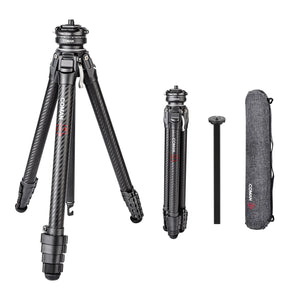 COMAN Zero F38 Carbon Fiber Travel Tripod Lightweight Professional Dslr Camera Tripod For Film making Smartphone Maxload 39.6lbs