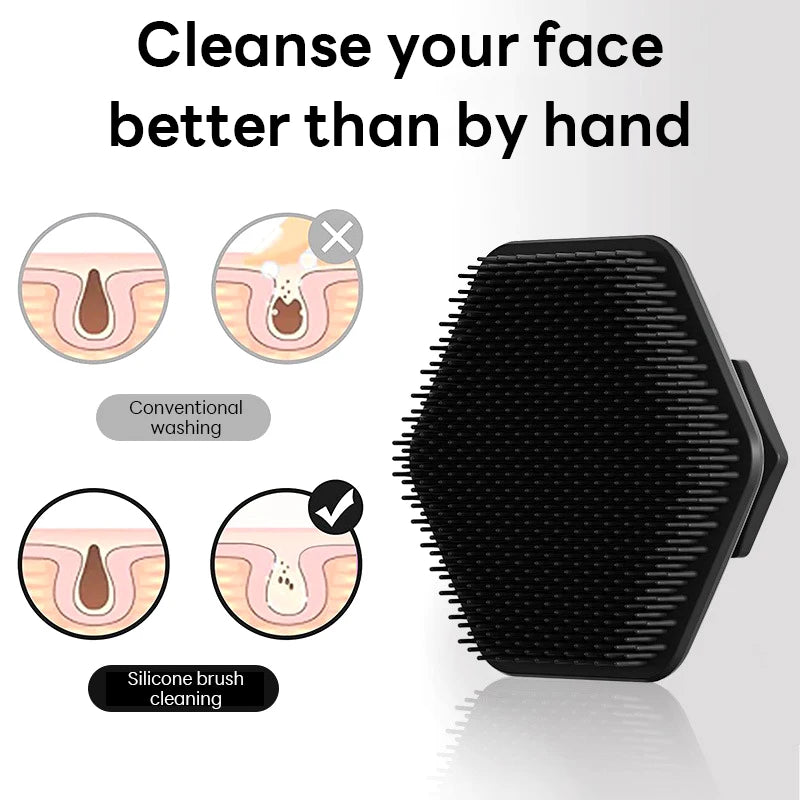 Soft Silicone Face Cleaning Brush Remove Makeup Blackhead Remover Portable Beauty Tools Face Cleansing Brushes Deep Clean Beauty