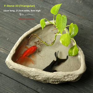 Large Size Cerc Tea Waing Basin Simulated Home Living Room Tea Cup Basin Tea House Coarse Cercs Tea Ceremony Accor...