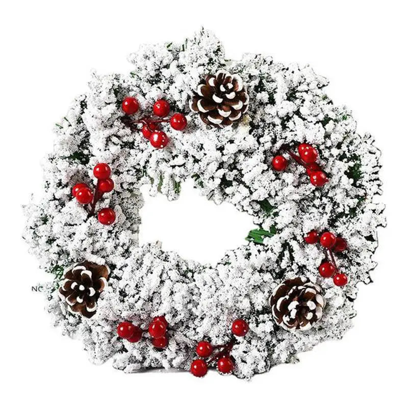 Festive Holiday Wreath For Christmas Halloween Decor Elegant Simulation Door Window Hanging Pendant Home Party Seasonal Decor