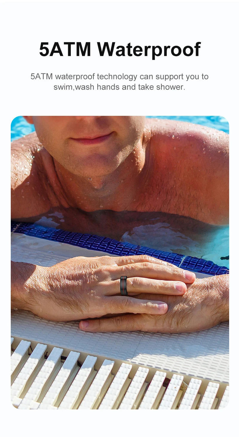 R04 Smart Ring 2025 NEW Men Women Multi Sports Modes Body Temperature HRV Health and Sleep Monitor Stainless Steel Sport Ring
