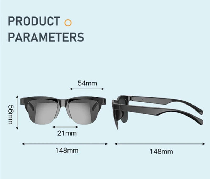 Smartglasses 2025 New AI Translation UV Polarized Lenses Wireless Bluetooth Call HD Voice navigation Sports Sunglasses Men Women