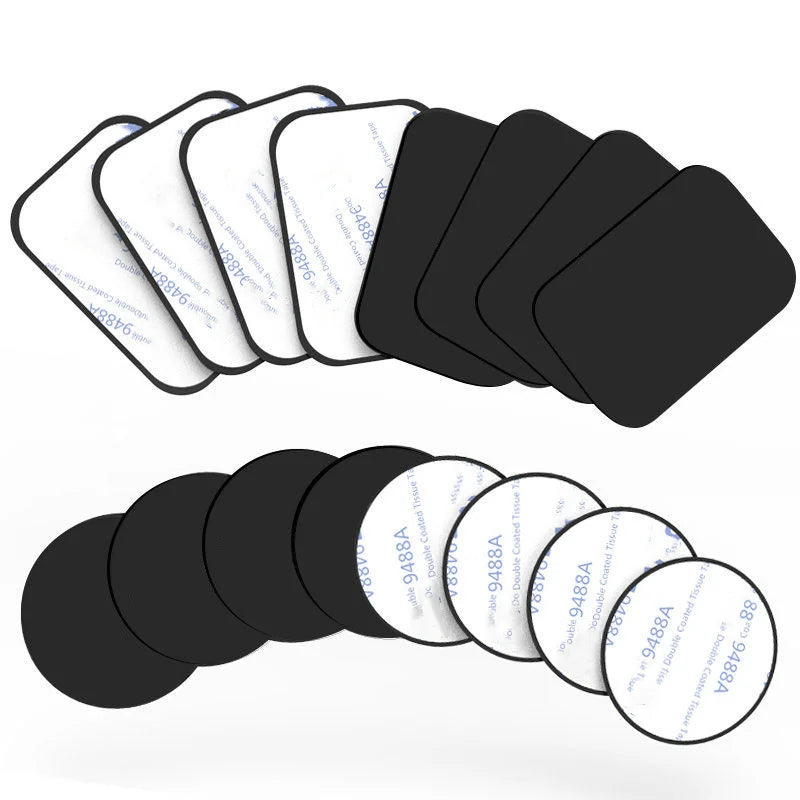Magnetic Metal Plate For Car Phone Holder Universal Iron Sheet Disk Sticker Mount Mobile Phone Magnet Stand For IPhone Huawei