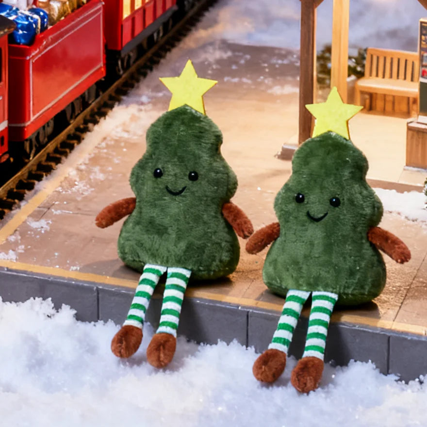 Christmas Tree Decoration Pendant Cute Plush Christmas Tree Doll For Cabinet Table Decor Home Party Decor Gifts Avocado Doll