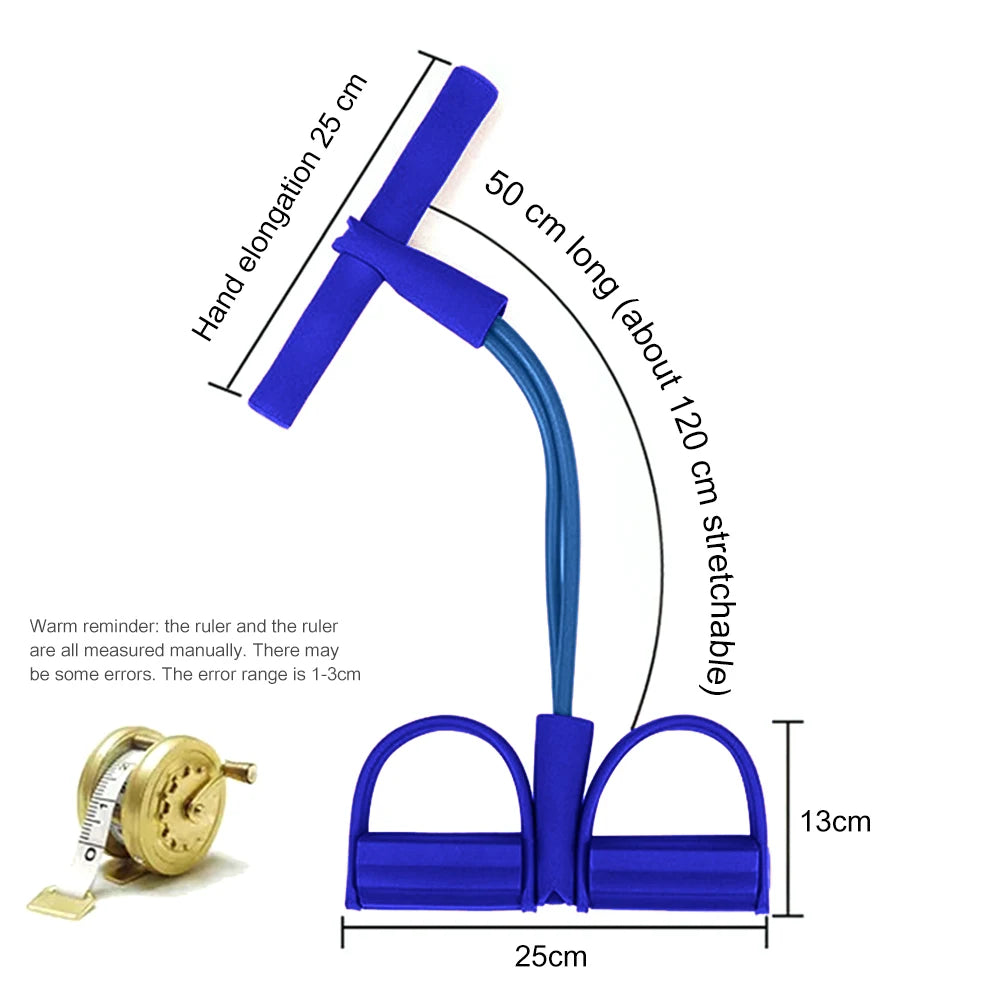 Pedal Pulling Resistance Band Sit-up Assistant with Slimming Belly Female Fitness Yoga Equipment Household Fitness Pulling Rope - You Offer