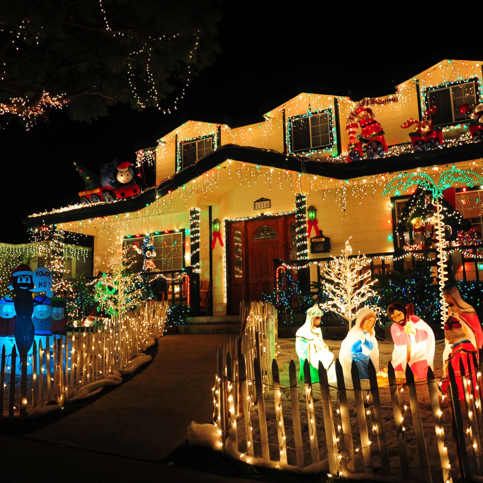 Memory LED Icicle String Lights 5/10/15M Waterproof Outdoor Christmas Fairy Lights 8 Modes Timer Xmas Newyear Decor 31V Plug