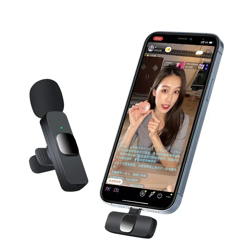 Xiaomi Wireless Lavalier Microphone Mini Portable Audio Video Recording Mic for iPhone Android Live Broadcast Gaming