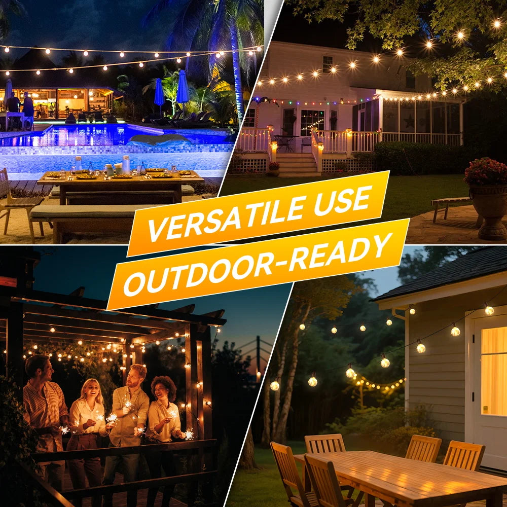Garden Solar String Lights Led Remote Control Outdoor Lamps Waterproof Outdoor Solar Led Light For Party Camping Tent Decoration