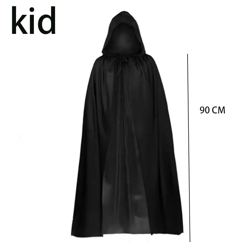 Black Witch Hat Halloween Folds Wizard Party Cosplay Costume Headgear Devil Cap Props Decoration Supplies for Adult Women Men