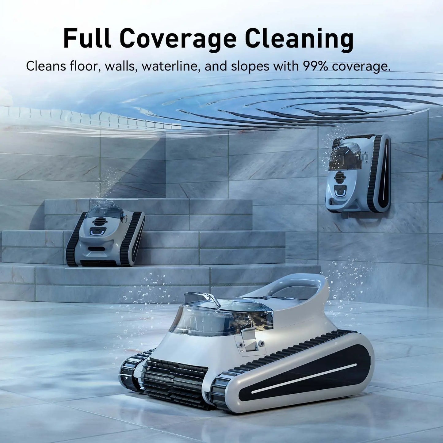 (2025 New) Seauto Crab Pro Cordless Robotic Cleaner, for Inground Pools up to 2000 Sq.ft, all and Waterline Cleaning Vacuum - You Offer