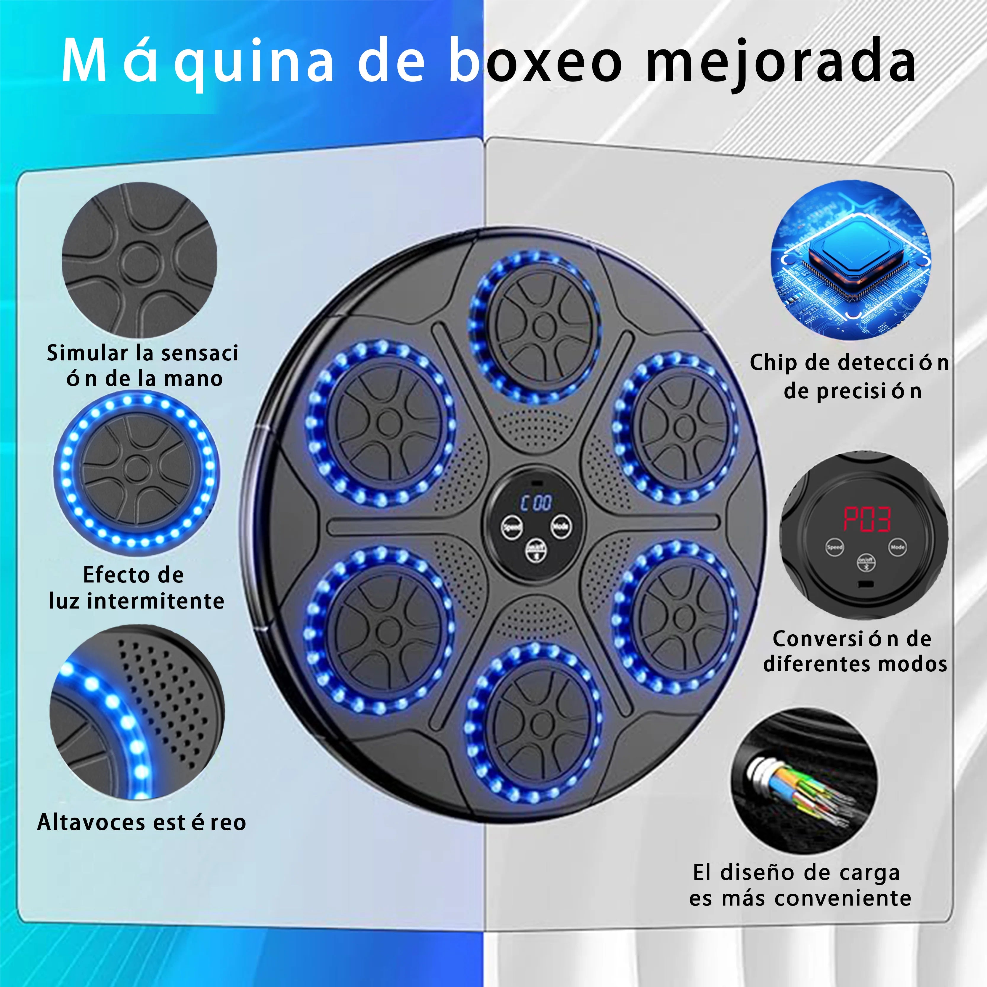 New Music Boxing Machine Smart Bluetooth Wall Mounted Music Boxing Trainer Gym Home Electronic Boxing Target Punching Equipment - You Offer